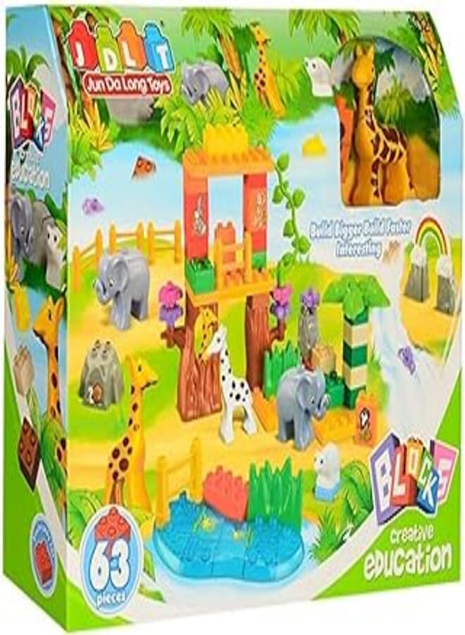 JDLT Blocks Zoo Set 63 Pcs 5021