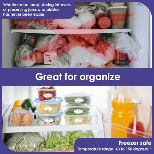 DGBDPACK 400 Dissolvable Canning Labels for Mason Jars, Small Pantry Labels 1 x 2⅛ inch, Water-Soluble Stickers-8 Designs - Image 3