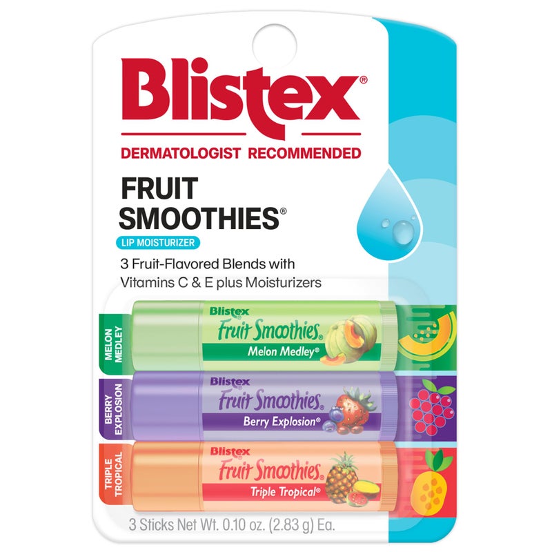 Blistex Fruit Smoothies Lip Protectant Assorted, 3 ct (Packaging May Vary) - Image 1