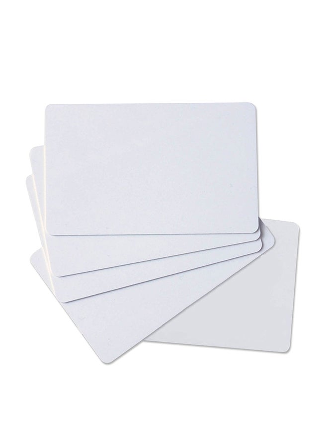 50-Piece Inkjet Printable PVC Card White - Image 1