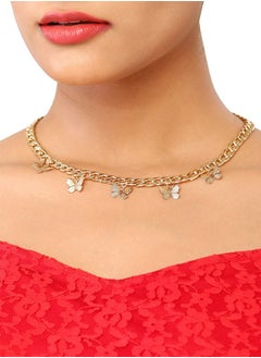 Just Peachy Just Peachy Gold-Plated Butterfly Necklace by Just Peachy – Elegant and Dainty Design – High-Quality Durable Finish – Adjustable Length – Perfect for Everyday Wear or Special Occasions  - Image 2
