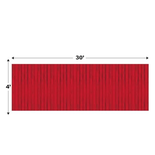 Beistle Red Barn Siding Backdrop Party Accessory (1 Count) (1/Pkg) - Image 3
