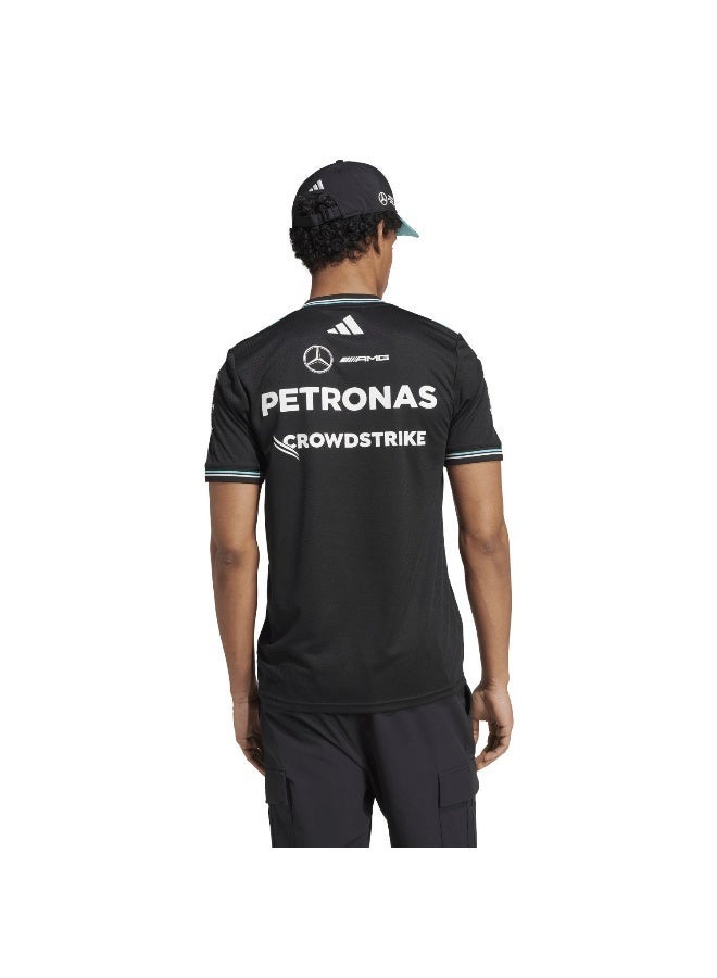 اديداس قميص رجالي أسود قصير الأكمام - Image 3