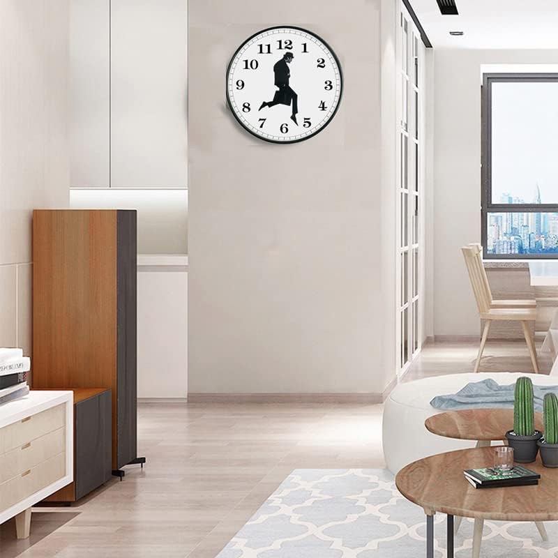TANKRIN Ministry of Silly Walks Clock, Silly Walk Wall Clock, A Interesting Wall Clock for Living Room Decor, Bedroom, Kitchen, Novelty Home Decor Gifts (Black-2) - Image 4