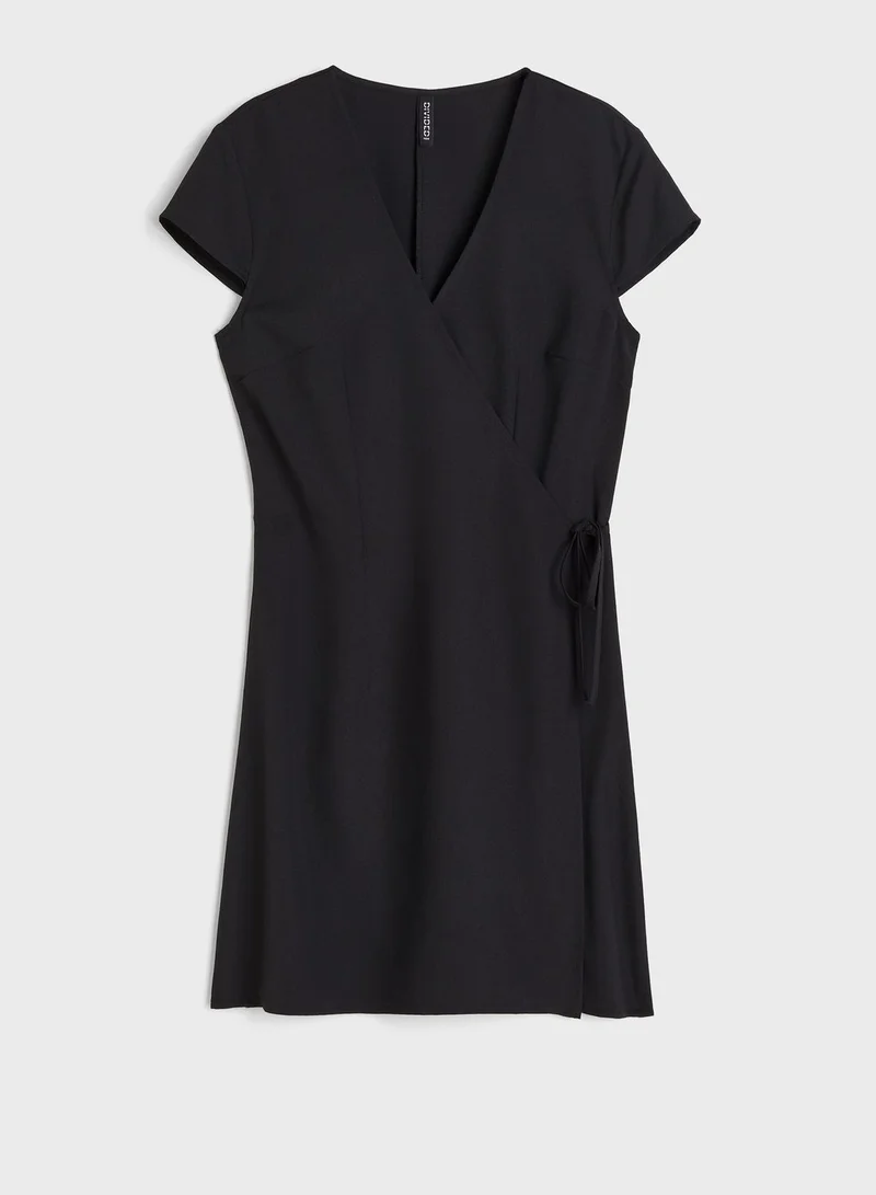 H&M Classic Black Wrap Dress