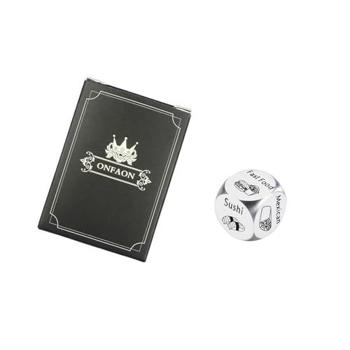ONFAON Stocking Stuffers Food Decision Dice Decider for Couple,Valentines Day Gifts for Him Her Wedding Anniversary Steel Date Night Gifts for Husband Wife,Christmas Valentines Birthday for Women Men - Image 5