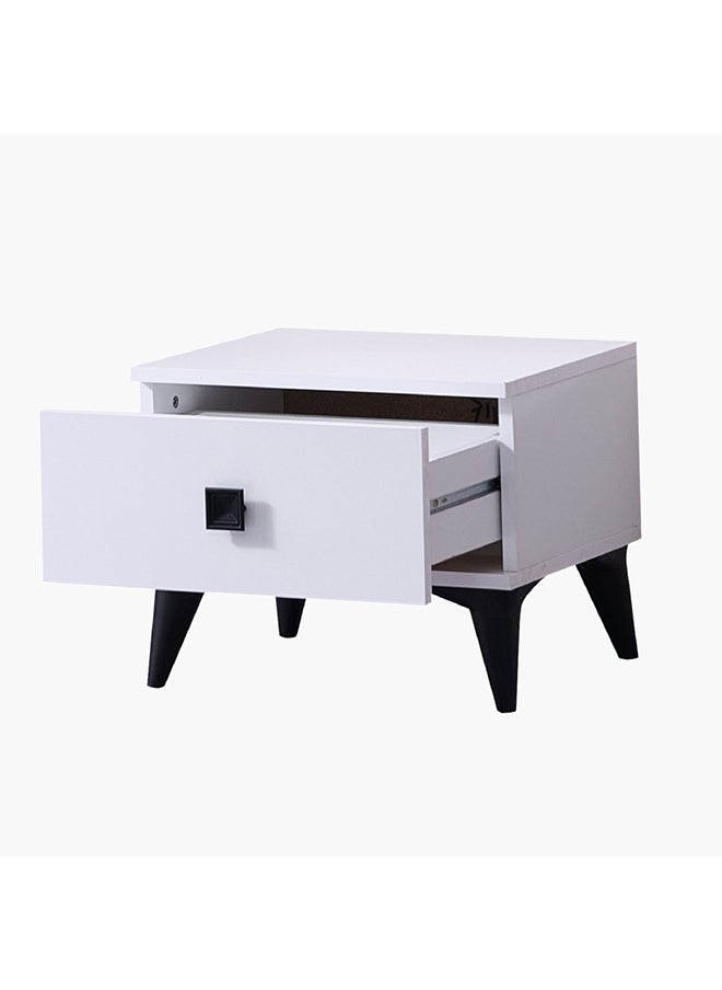 Home Box طاولة بجانب السرير على شكل نجمة مع درج 49.6 × 39.4 × 40 سم  - Image 4
