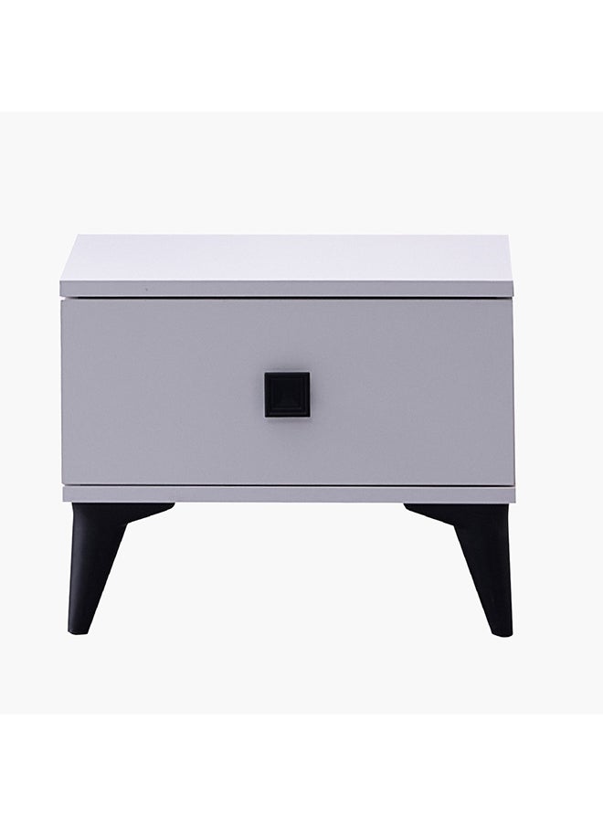 Home Box طاولة بجانب السرير على شكل نجمة مع درج 49.6 × 39.4 × 40 سم  - Image 2