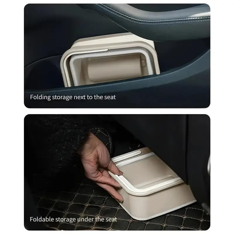 siddhmurti siddhmurti Collapsible Trash Can for Car Portable Folding Waste Bin for Travel Road Trips Traveling and Camping Use Waste Collector Trash Bin Car Tiny Space hidden Space Dust Bin Multicolour  - Image 3
