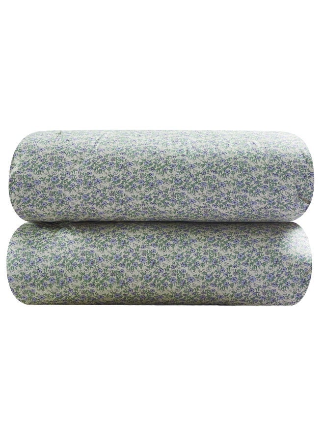 LEVORE Elaenore 4-piece cotton bedspread, 100% soft, floral pattern, double-sided, summer style, with fixed filling - Image 3