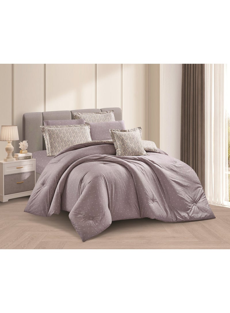 LEVORE Elaenore 4-piece cotton bedspread, 100% soft, floral pattern, double-sided, summer style, with fixed filling - Image 2