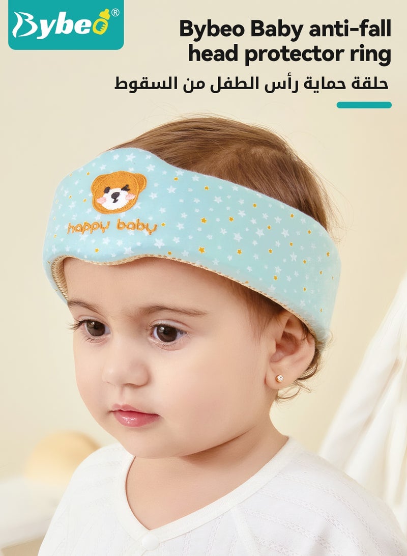 بيبو حزام حماية لرأس الطفل مع وسادتين للركبة، خوذة واقية لرأس الطفل، وسادة حماية قابلة للتعديل لرأس الأطفال الصغار، واقي رأس للطفل أثناء الحبو والمشي، قبعة حماية آمنة للرضع - Image 2