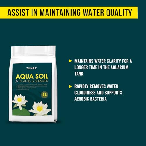 Tunai Shrimp and Planted Aquarium Soil |1 Liter| Fortified with Rich Source of Lava from Japan, Assist in Setting Ideal Habitat for Fish, Cherry Shrimps, and Snails - Image 4
