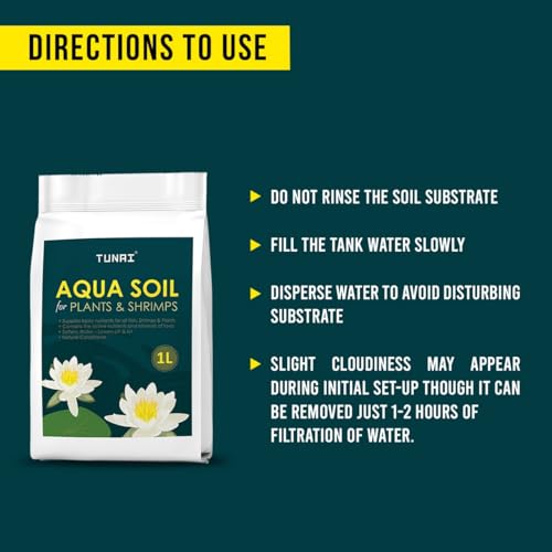 Tunai Shrimp and Planted Aquarium Soil |1 Liter| Fortified with Rich Source of Lava from Japan, Assist in Setting Ideal Habitat for Fish, Cherry Shrimps, and Snails - Image 5
