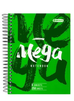 Bravo Bravo Mega 6 Subjects Notebook A5 - Green 