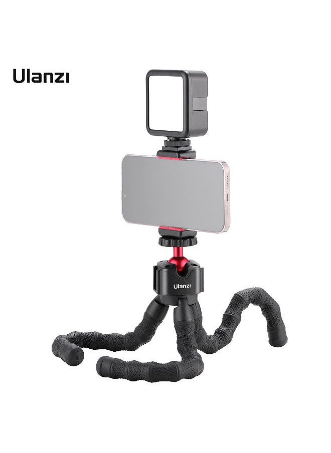 Ulanzi - Ulanzi Smartphone Filmmaking Kit Multi-functional Phone Vlog Kit with Octopus Tripod Stand + 5500K Mini LED Video Light + Phone Holder with Cold Shoe Mount for Vlog Live Streaming Video Conference - Image 1