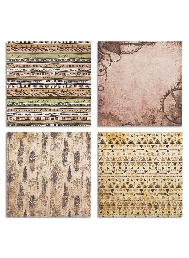 أي كامو لوحة ورقية ملونة منقوشة بالموسيقى العتيقة 6*6 24 ورقة من ورق القصاصات من جانب واحد ورق الحرف اليدوية ورق البطاقات من أجل ورق الحرف اليدوية المزخرف بالأوريغامي (رحلة صوفية) - Image 5