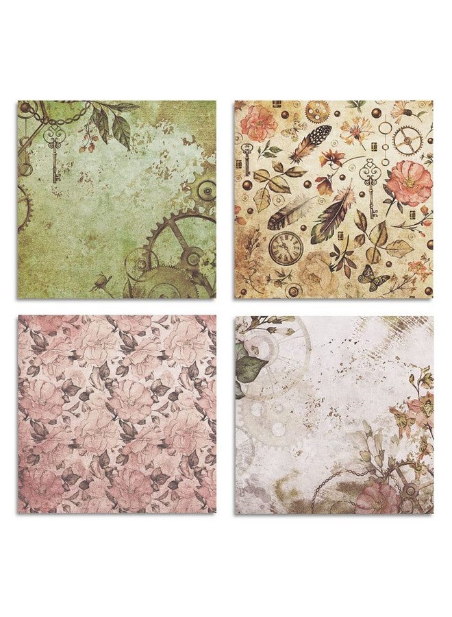 أي كامو لوحة ورقية ملونة منقوشة بالموسيقى العتيقة 6*6 24 ورقة من ورق القصاصات من جانب واحد ورق الحرف اليدوية ورق البطاقات من أجل ورق الحرف اليدوية المزخرف بالأوريغامي (رحلة صوفية) - Image 4