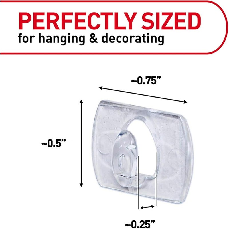 Command Indoor Mini Light Clips, Damage Free Hanging Christmas Lights, Mini Wall Clips for Hanging Indoor Christmas Decorations, Lights and Cables, 90 Count - Image 2