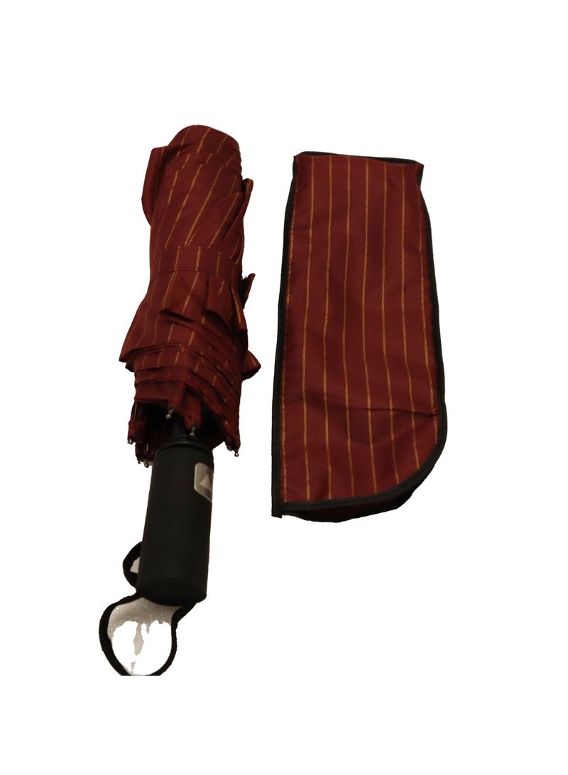 Yuwell Windproof Large Umbrella For Rain Automatic Open Wind Resistant Umbrellas For Adult Men And Women Travel Umbrella Auto Open For Windproof, Rainproof & UV Protection Maroon - Image 5