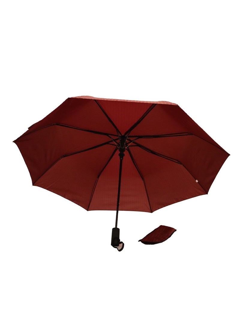 Yuwell Windproof Large Umbrella For Rain Automatic Open Wind Resistant Umbrellas For Adult Men And Women Travel Umbrella Auto Open For Windproof, Rainproof & UV Protection Maroon - Image 4