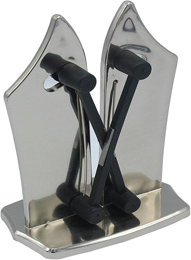 Spaceshoop Generic Bavarian Mixed Manual Knife Sharpener - Silver