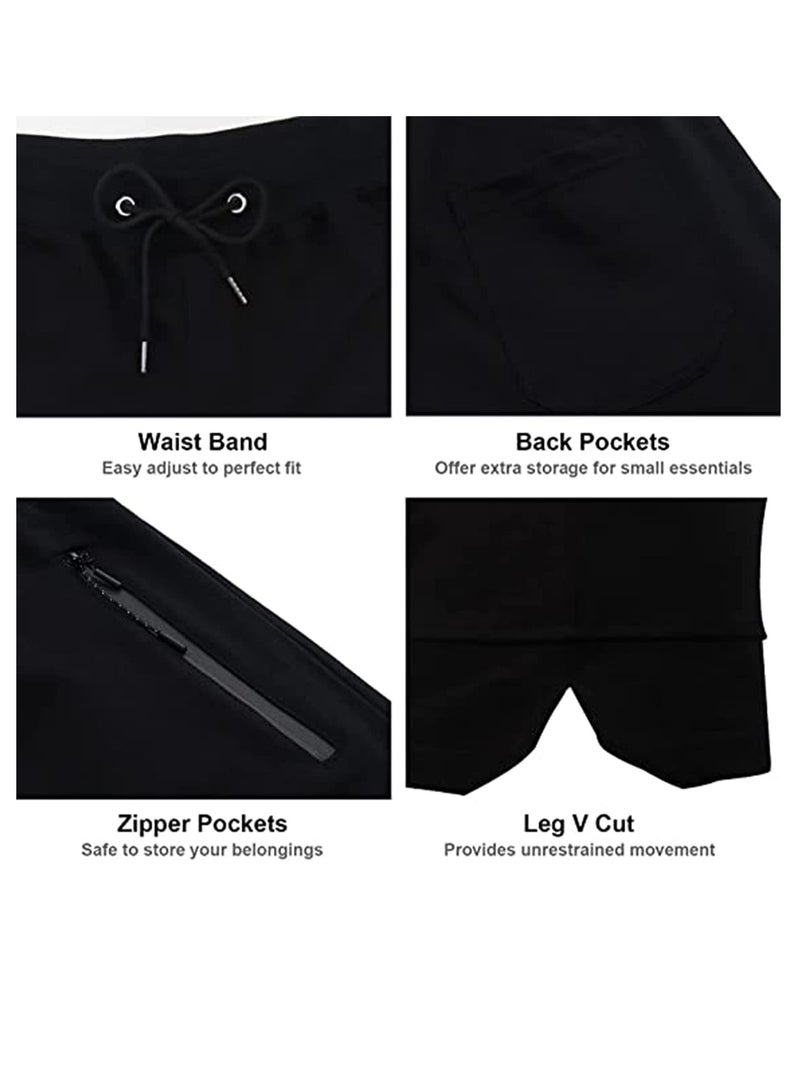 SOLARAE Men's Gym, Workout Shorts, Weightlifting, Squatting Short Fitted, Training Jogger with Pocket Quick Dry, Gym, Naturally breathable and Cool, Not Tight, Essential for Sports and Fitness（XL） - Image 3