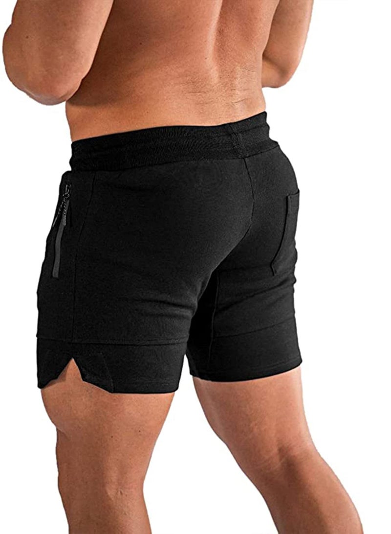SOLARAE Men's Gym, Workout Shorts, Weightlifting, Squatting Short Fitted, Training Jogger with Pocket Quick Dry, Gym, Naturally breathable and Cool, Not Tight, Essential for Sports and Fitness（XL） - Image 1