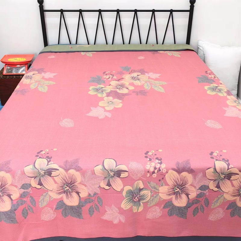 New Combed Cotton Fine Sand Gauze Towel Blanket Soybean Fiber Blanket Single Double Leisure Blanket - Image 1