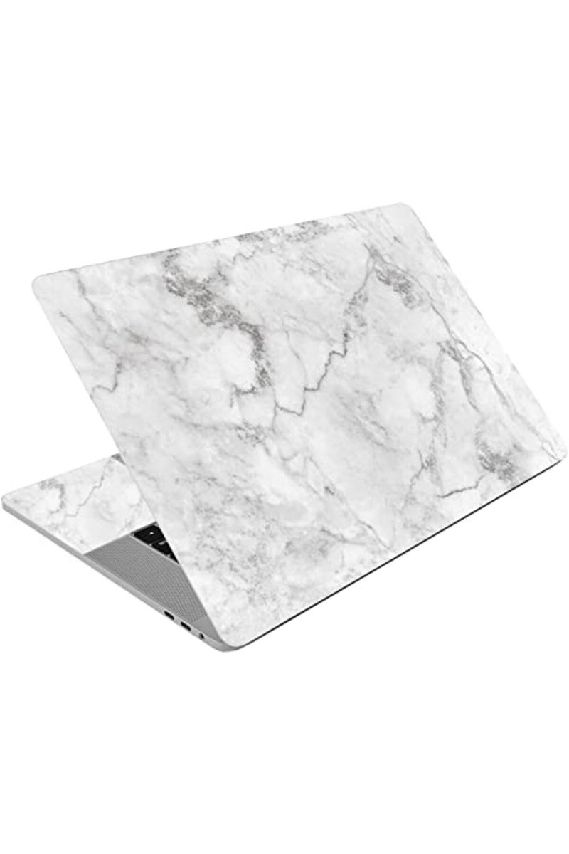 AORTDES 12.1 13 13.3 14 15 15.4 15.6 Inches Laptop Skin Sticker Decal Universal Netbook Skin Sticker Reusable Notebook PC Personalized Art Protector Cover (White Marble) - Image 2