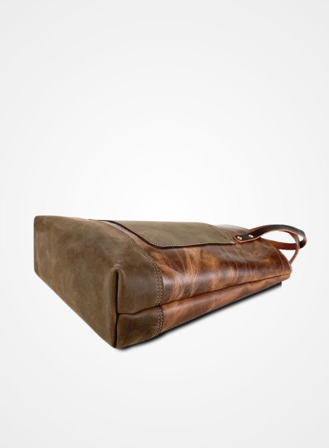 STRUTT CHARLOTTE - Legacy Leather Tote | Leather Tote bag for women | College | Office | Travel | Daily Use Large Tote |Travel bag Large shoulder bag | large shoulder handbag - Image 5