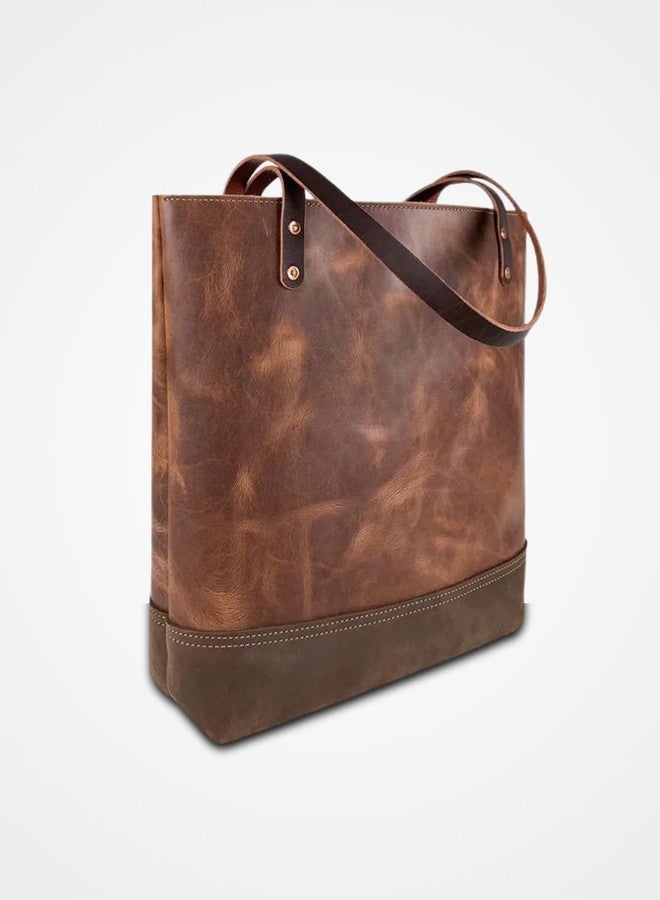 STRUTT CHARLOTTE - Legacy Leather Tote | Leather Tote bag for women | College | Office | Travel | Daily Use Large Tote |Travel bag Large shoulder bag | large shoulder handbag - Image 3