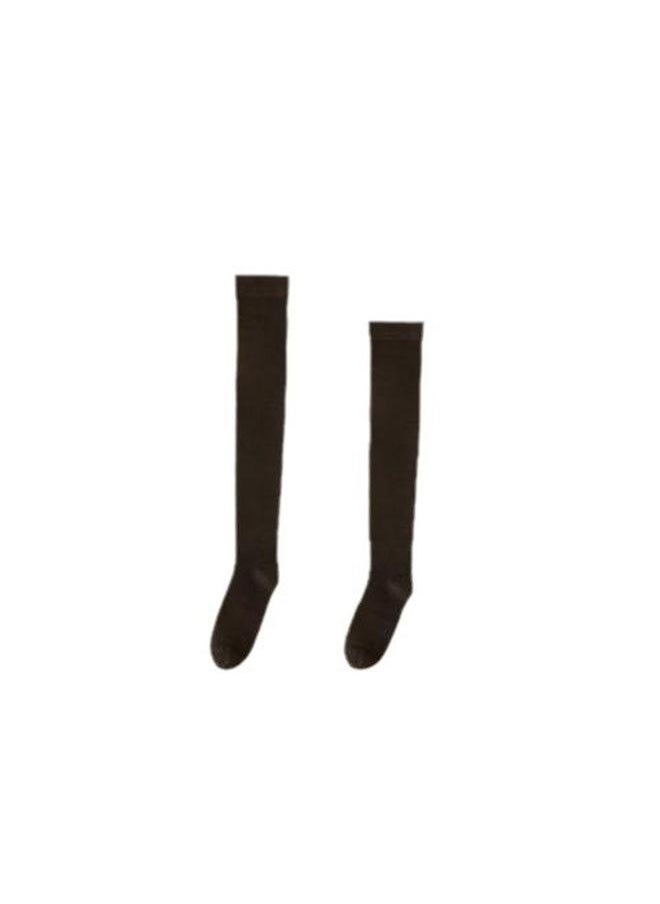 Bluejw - Pressure Skinny Leg Calf Socks Autumn And Winter Jk Japanese Skinny Leg Long Knee Socks Solid Color High Thigh Stockings - Image 1