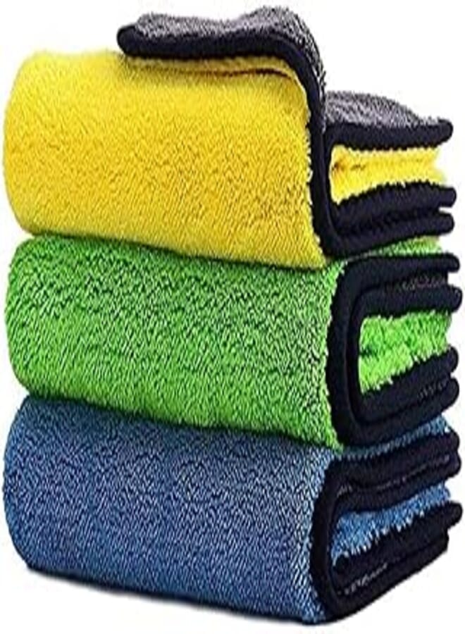 Car Drying Towel,Showtop Free Microfiber Cleaning Cloth,Premium Professional Soft Microfiber Towel,Super Absorbent Detailing Towel For Car-Windows-Screen-Kitchen,40X30Cm 3Pack