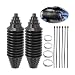 KHGUZ Car Steering Rack and Pinion Tie Rod Boot Tool Kit Dustproof Silicone Vehicle Bellow Gaiter Pinion Boot Set with Cable Ties Locking Clamps Auto Inner Tie Rod Boot Accessories - Image 2