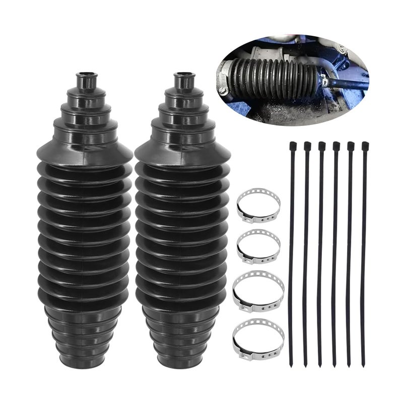 KHGUZ Car Steering Rack and Pinion Tie Rod Boot Tool Kit Dustproof Silicone Vehicle Bellow Gaiter Pinion Boot Set with Cable Ties Locking Clamps Auto Inner Tie Rod Boot Accessories - Image 3