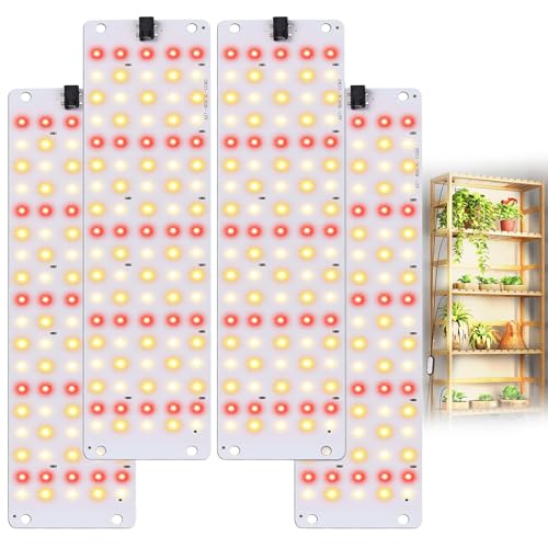 TONYFUL Grow Lights for Indoor Plants, 40W LEDs Plant Lights for Indoor Growing, 360 LEDs Full Spectrum Grow Lights for Seed Starting, Led Grow Light with 3/9/12H Timer,10 Dimmable Levels (4pcs) - Image 1