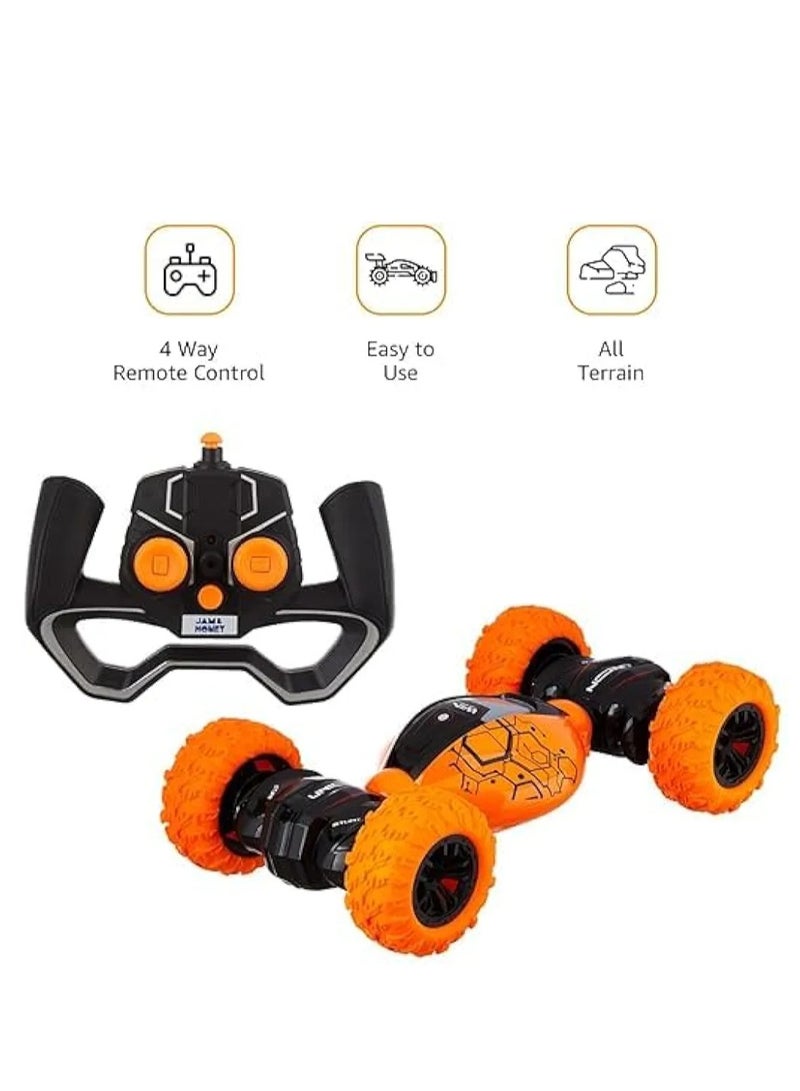 جريت سيارة التحكم عن بُعد Deform Stunt Reversal Climb 4WD – سباق مزدوج الجوانب، تسلق الصخور على الطرق الوعرة، قابلة لإعادة الشحن، بتردد 2.4 GHz للأطفال - Image 2