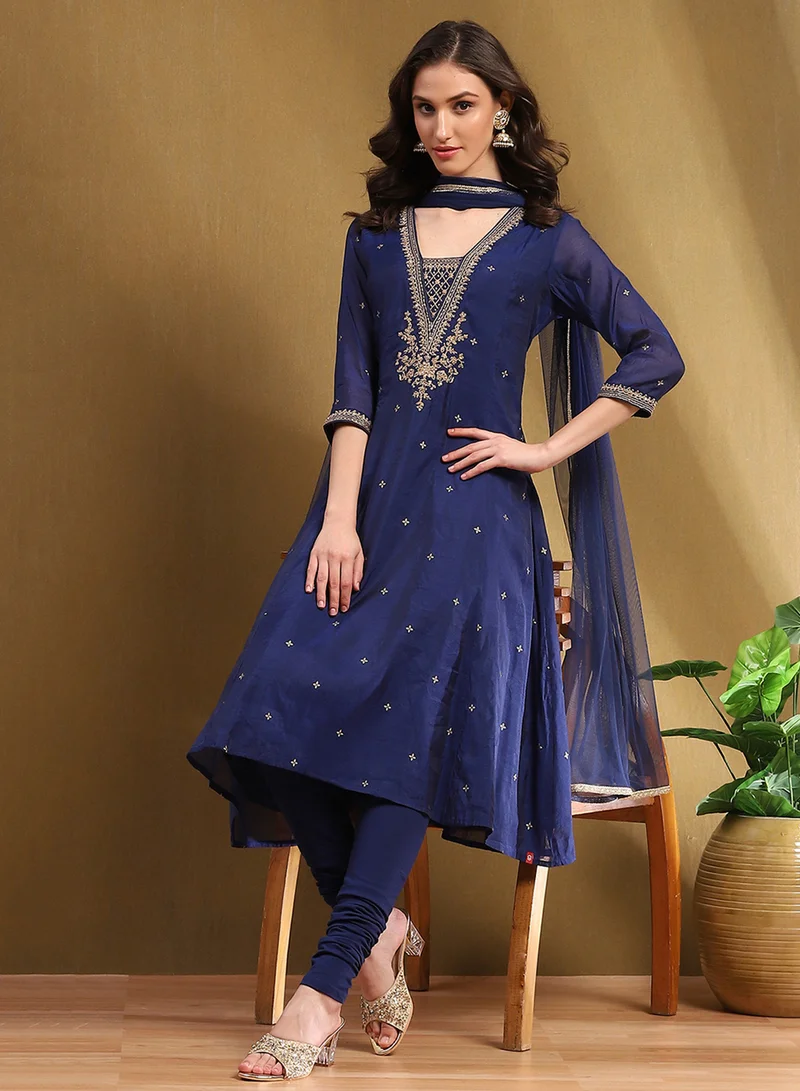 بيبا 2 Pcs Embellished Kurti & Dupatta Set
