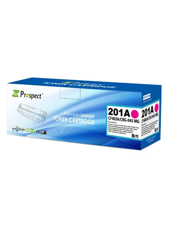 Prospect Toner Cartridge 201A CF403A Magenta Laser Compatible with HP 201A CF401A for Printers HP Color LaserJet Pro MFP M274n M277n M277dw M252n M252dw ( Magenta ) - Image 2