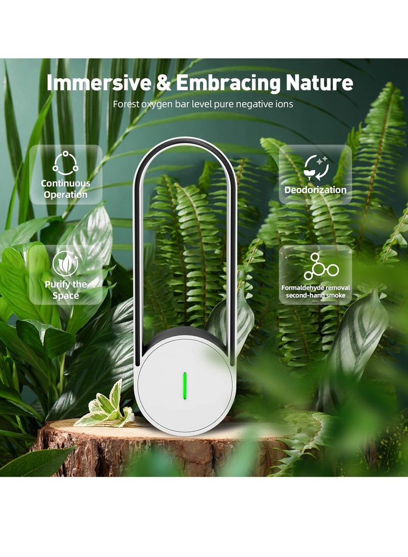 Mini Negative Ion Air Purifier - Quiet, Low Power, Portable Air Ionizer for Kitchen, Bathroom, Bedroom, Pet Room, Smoking Area - Upgraded Design  - Image 3