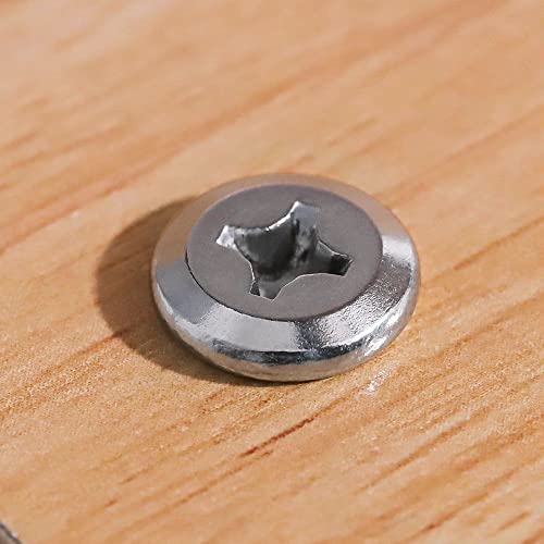 Glvaner (100 pcs) M3-0.5 x 20mm Binding Screws, Flat Round Head Phillips Drive Machine Screw 304 Stainless Steel 18-8 Full Thread, Furniture Screw Connection Bolt Screw - Image 2