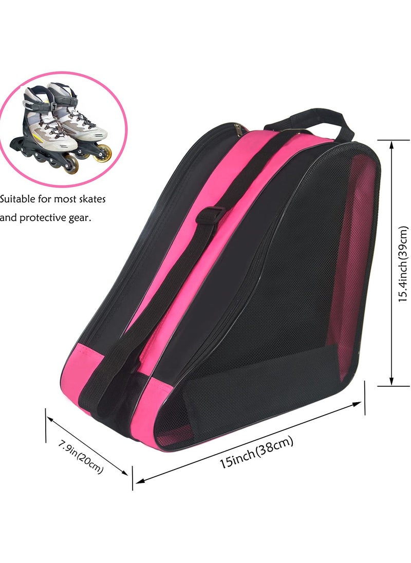 Generic Roller Skate Bag,Breathable Ice Skate Bags with Adjustable Shoulder Strap, Oxford Cloth Skating Shoes Storage Bag, for Women Men and Adults Roller Skate Accessories  - Image 3