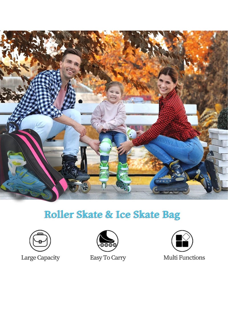 Generic Roller Skate Bag,Breathable Ice Skate Bags with Adjustable Shoulder Strap, Oxford Cloth Skating Shoes Storage Bag, for Women Men and Adults Roller Skate Accessories  - Image 2