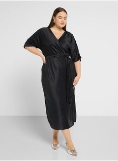 Vero Moda Curve Surplice Neck Belted Dress  - Image 4