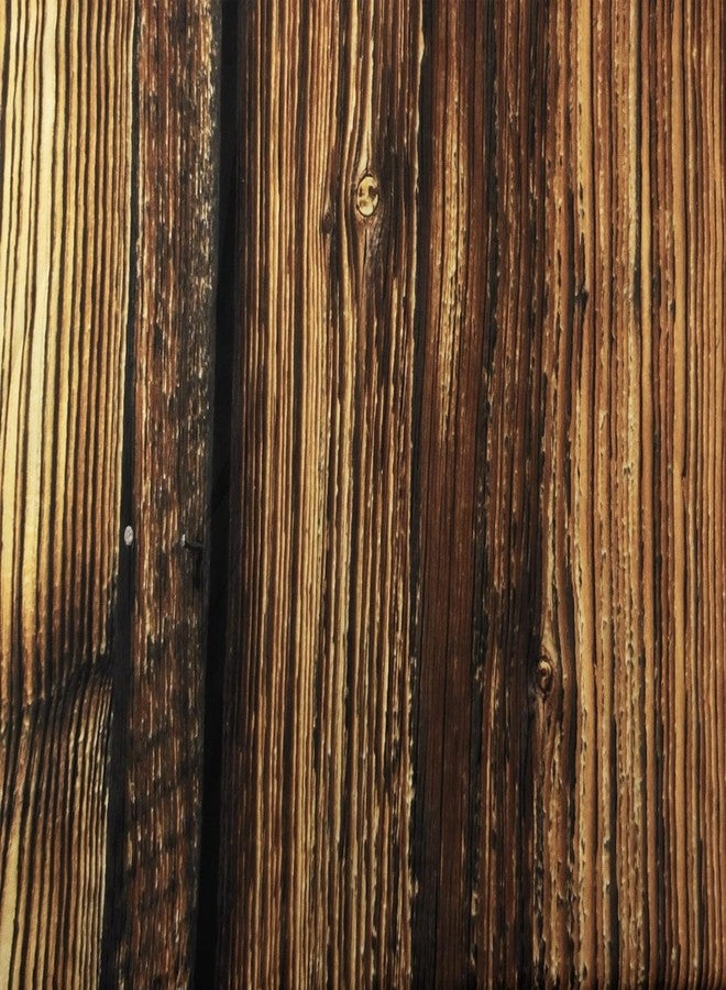 LB Farmhouse Style Rustic Barn Wood Shower Curtain Western Country Theme Primitive Rural Life Wood Texture Farm Shower Curtain 60x72 Inch Polyester Fabric with 10 Hooks - Image 5