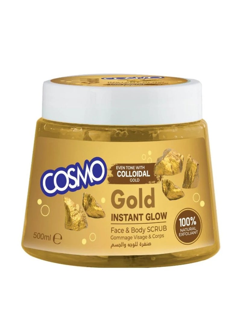COSMO GOLD FACE AND BODY SCRUB 500ML 