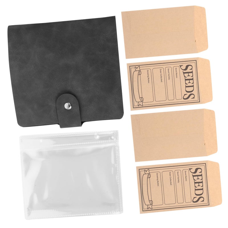 Garden Supplies Organizer Binder With Clear Storage Pockets Durable Black Cover - Image 2