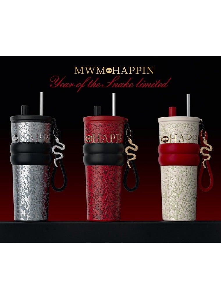 HAPPY Limited Edition Water Bottle for Adults u0026 Children 710ml - You can also keep your tea/coffee/juice outdoors/at home/school/office at any time to rehydrate(red) - Image 4