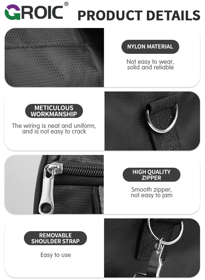 GROIC Sports Gym Bag for Women and Men,Small Sports Duffle Bag with Shoulder Strap and Handbag,Sports Shoulder Bag,Outdoor Large-capacity Travel Bag - Red - Image 3